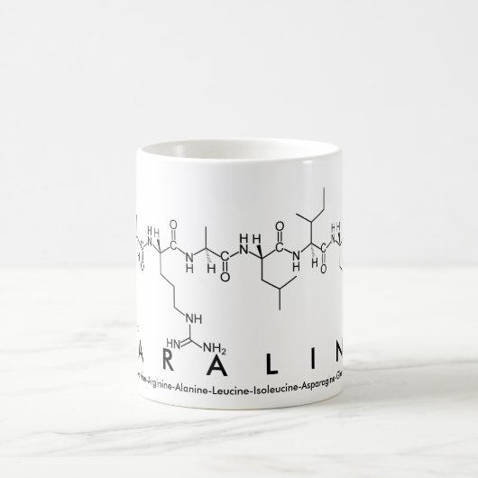 カラリンペプチド名mug コーヒーマグカップ (中央)