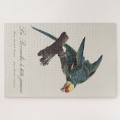 カラロゲインコ、Conuropsis carolinensis ジグソーパズル (横)