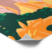 カランケス国立公園フランスヴィンテージ ポスター (角)