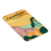 カランケス国立公園フランスヴィンテージ マグネット (右側)