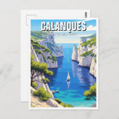 カランケス国立公園フランス旅行 ポストカード (正面/裏面)