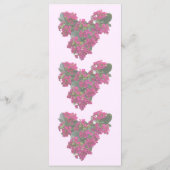 カランコエ ハート ウェディング メニュー (裏面)