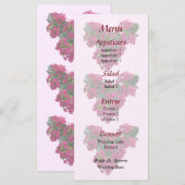 カランコエ ハート ウェディング メニュー (正面/裏面)