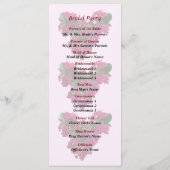 カランチョーハート結婚式 プログラム (裏面)