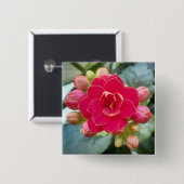 カランチョーフラワー 缶バッジ (正面&裏面)