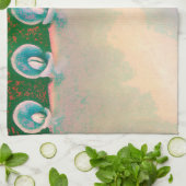 カランチョー植物抽象芸術 キッチンタオル (折り畳み)