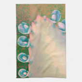 カランチョー植物抽象芸術 キッチンタオル (縦)