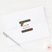 カランツグリーンレッドプライカスタムドレシピラベル スクエアシール (封筒)