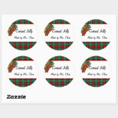 カランツグリーンレッドプレイドカスタムレシピラボ ラウンドシール (シート)