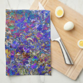 カラント葉ツリーアートテーブルダイニングトレイ キッチンタオル (四つ折り)