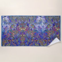 カラント離れツリーアートパーソナライズされたビーチタオル