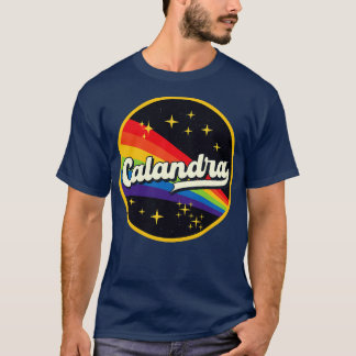 カランドラレインボーイン宇宙ヴィンテージスタイル Tシャツ