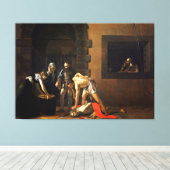 カラヴァッジョによるバプテストの聖ヨハネの斬首刑 キャンバスプリント (インサイチュ (ウッドフロア))