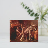 カラヴァッジョによるラザロの復活 ポストカード (スタンド正面)