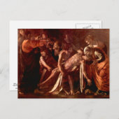 カラヴァッジョによるラザロの復活 ポストカード (正面/裏面)
