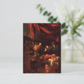 カラヴァッジョによるヴァージンの死(1606年) ポストカード (スタンド正面)