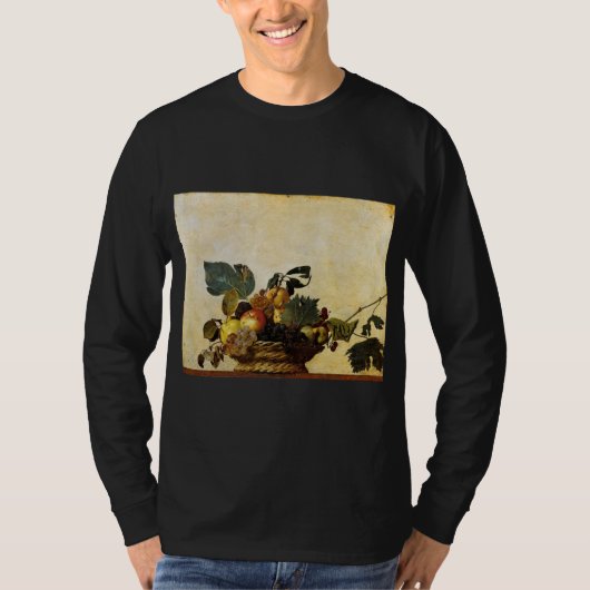 カラヴァッジョのフルーツア絵画ート Tシャツ (正面)