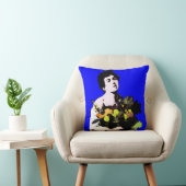 カラヴァッジョの少年とフルーツバスケット – アーポップ・アートのトスタイル クッション (椅子)