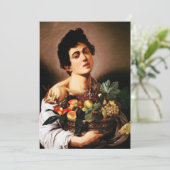 カラヴァッジョの少年と果物の籠の招待状 招待状 (スタンド正面)