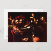 カラヴァッジョの『キリストの捕縛』（1602） ポストカード (正面/裏面)