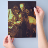 カラヴァッジョの『聖トマスの不信』 チラシ (手)