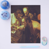 カラヴァッジョの『聖トマスの不信』 チラシ (シングル)