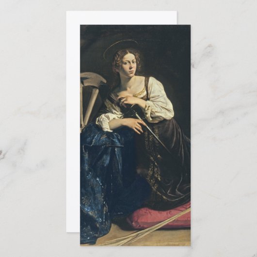 カラヴァッジョサンカテリーヌオブアレクサンドリア シーズンカード (正面/裏面)