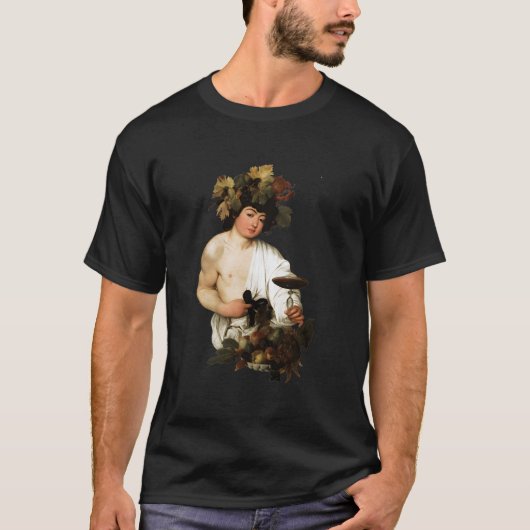 カラヴァッジョ素晴らしバ絵画クサス Tシャツ (正面)