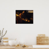 カラヴァッジョ – イサクの犠牲 ポスター (キッチン)