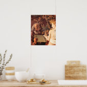 カラヴァッジョ – エジプトへの飛行中に休息 ポスター (キッチン)