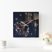 カラヴァッジョ・サン・マシューの呼び声 スクエア壁時計 (ホーム)