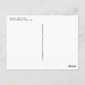 カラヴァッジョ – フルーツバスケット – 油オンキャンバス ポストカード (裏面)