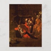 カラヴァッジョ・ポストカードによる羊飼いの崇拝 ポストカード (正面)