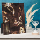 カラヴァッジョ – 出生ウィズセントフランシス&セントローレンス フォトプラーク (側面)