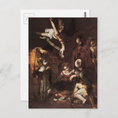 カラヴァッジョ – 出生ウィズセントフランシス&セントローレンス ポストカード (正面/裏面)