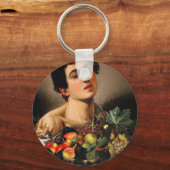 カラヴァッジョ – 果実のバスケットを持つ少年 キーホルダー (正面)