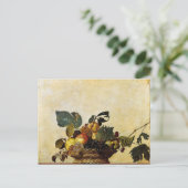 カラヴァッジョ – 果実のバスケット – クラシックアートワーク ポストカード (スタンド正面)