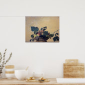 カラヴァッジョ – 果物のバスケット – キャンバス上の油 ポスター (キッチン)