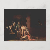 カラヴァッジョ – 洗礼者ヨハネの首切り ポストカード (正面)