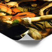 カラヴァッジョThe Conversion on the Way to Damascus ポスター (角)