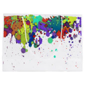 カラーおもしろいスプラッシュI + your backgr.&アイディア ラージペーパーバッグ (裏面)