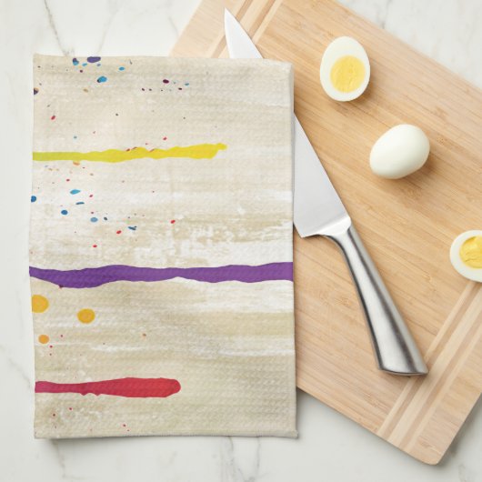 カラーおもしろいスプラッシュII +バックグラップ。&アイディア キッチンタオル (四つ折り)