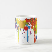 カラーおもしろいスプラッシュII +バックグラップ。&アイディア コーヒーマグカップ (中央)