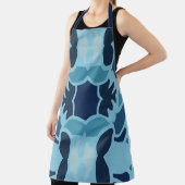 カラーおもしろいブルーコラージエプロン エプロン (インサイチュ)