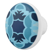 カラーおもしろいブルーコラージセラミックノブ セラミックノブ (右)