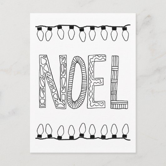 カラーおもしろい用NOELはがき ポストカード (正面)