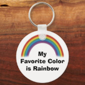 カラーお気に入りのはレインボーキーチェーン キーホルダー (正面)
