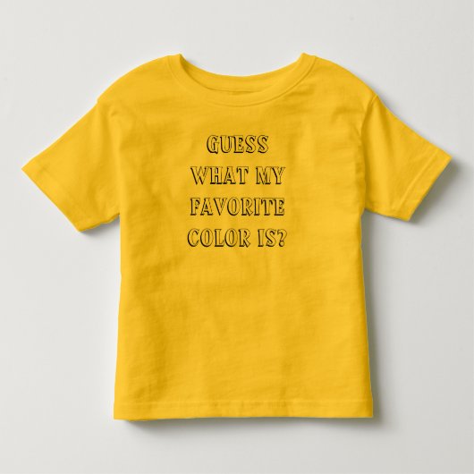 カラーお気に入りのTシャツを選べ！ トドラーTシャツ (正面)