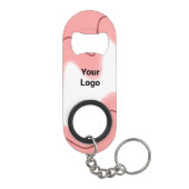 カラーかわいいハート名キーチェーン キーホルダー栓抜き (裏面)