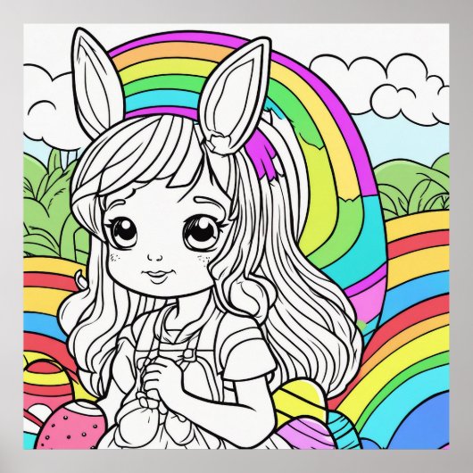 カラーかわいらしミー：-) ポスター (正面)